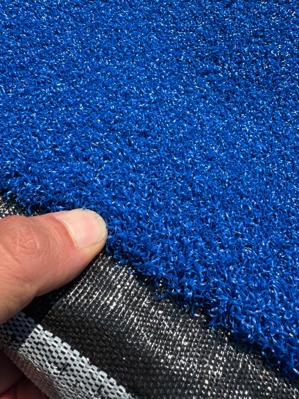 Blauw kunstgras, 2.70m x 4.10m nieuw, Ophalen, Zo goed als nieuw, 10 tot 20 m², Kunstgras