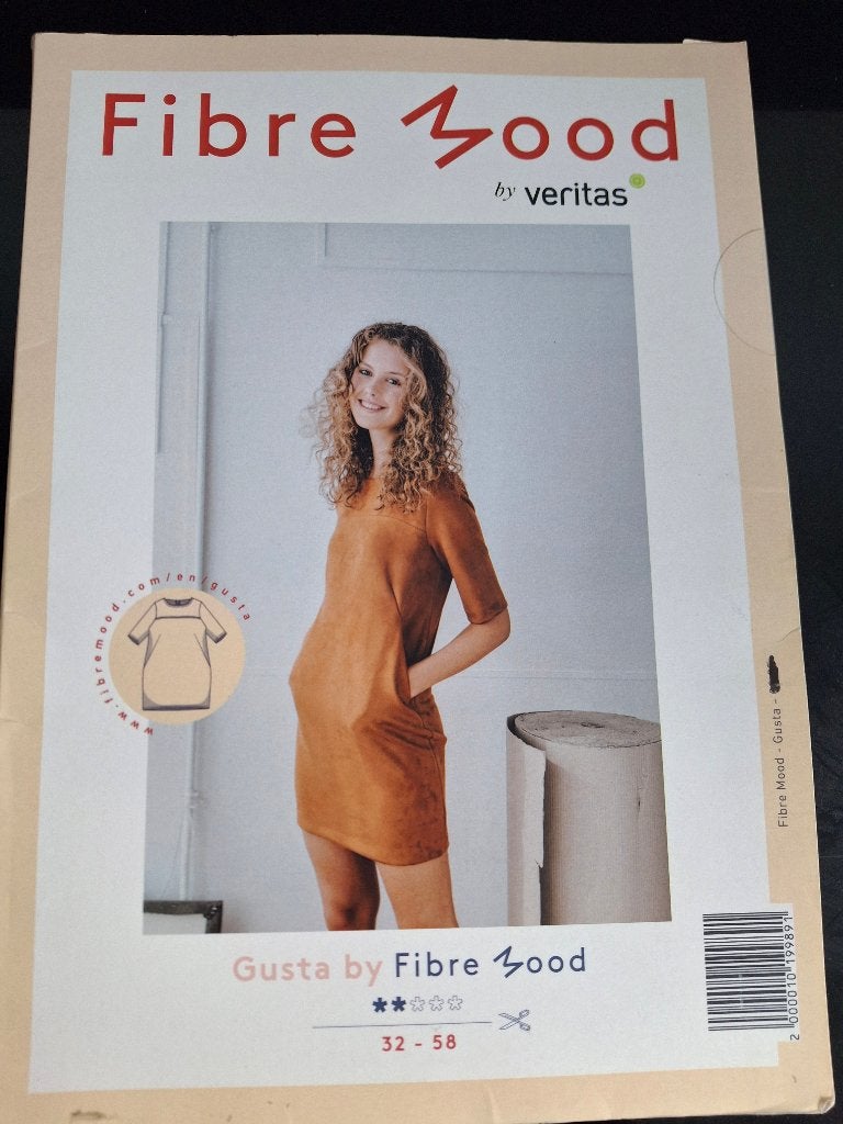 Naaipatroon Fibre Mood Gusta Jurk - Maten 32-58, Overige merken, Overige typen, Vrouw, Nieuw