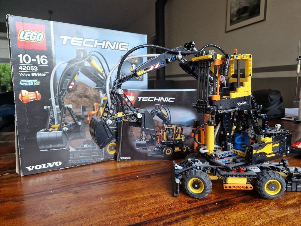 Lego technic graafmachine Volvo EW160E 42053, Ophalen, Gebruikt, Technic, Lego