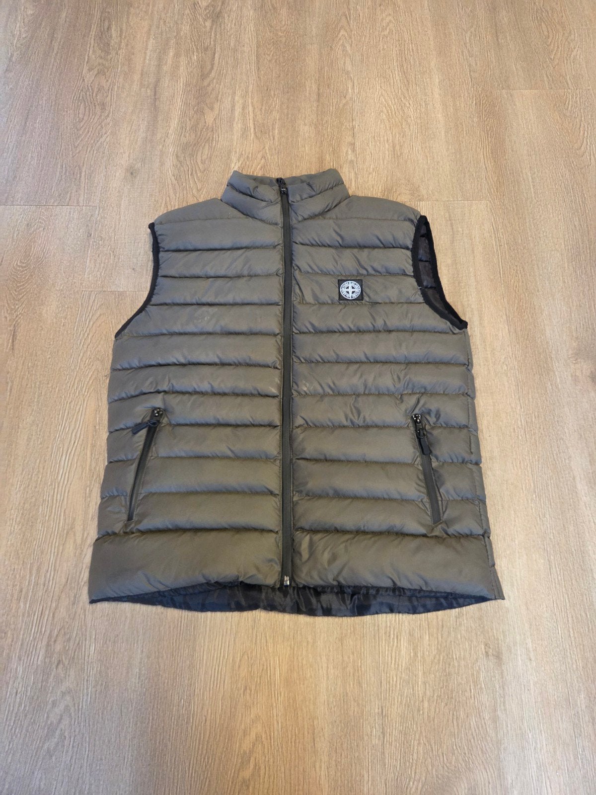 Stone Island Bodywarmer – Olijfgroen/Khaki – Maat S  (1:1), Verzenden, Groen