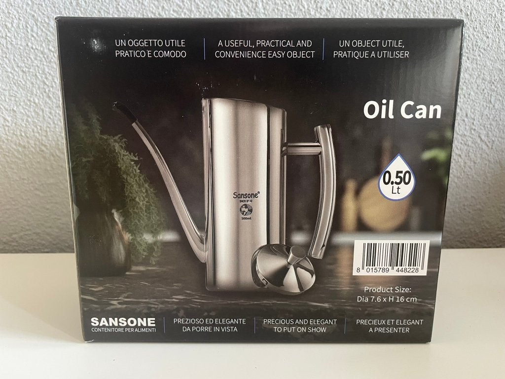 Sansone olijfoliekan RVS, Overige typen, Nieuw, Ophalen of Verzenden, Grijs