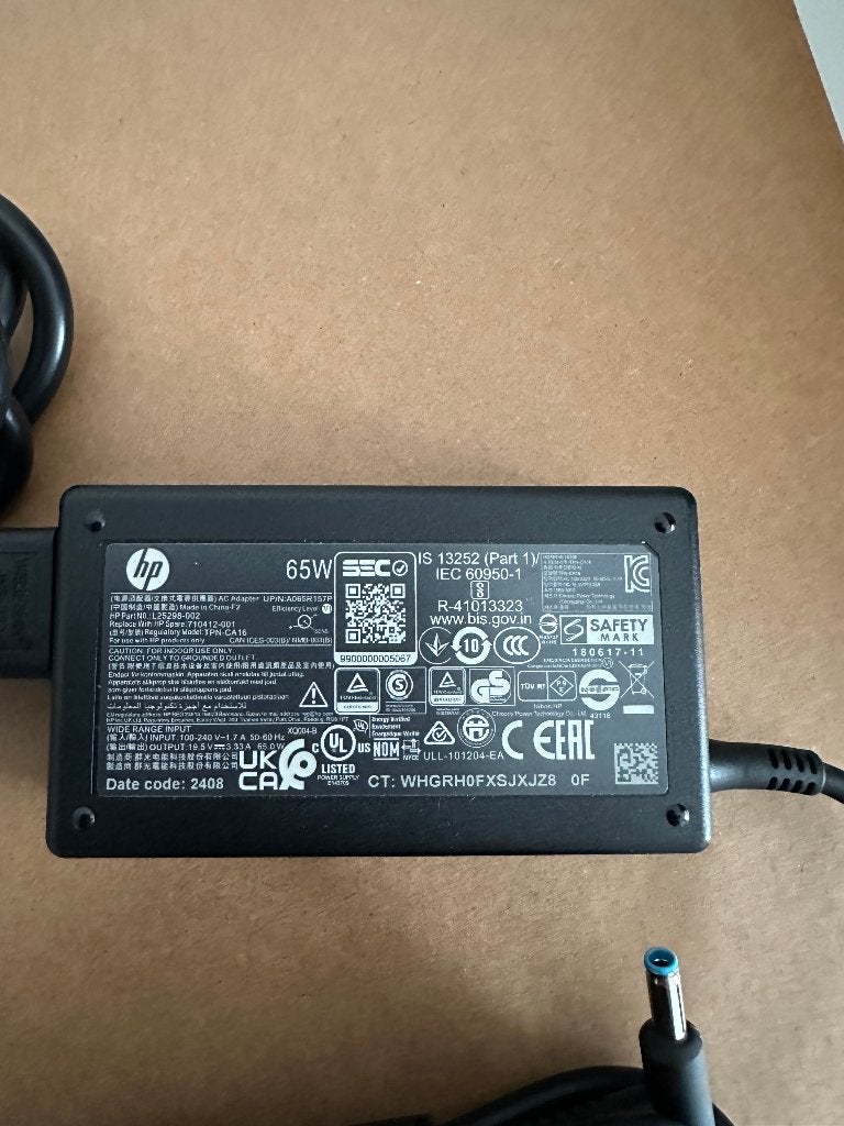 Oplader voor o.a. HP Laptop 65 watt, Ophalen of Verzenden, Zo goed als nieuw, HP