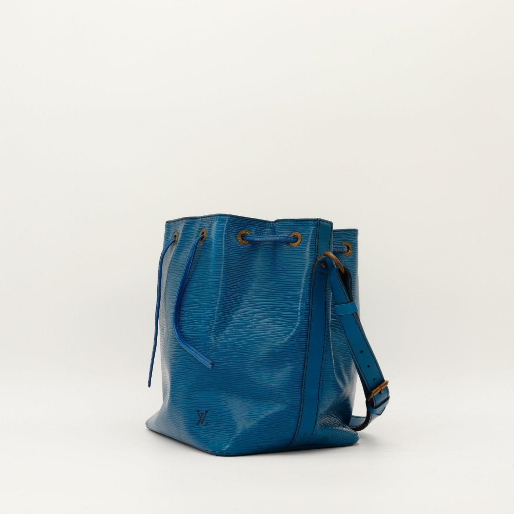 Louis Vuitton Noé in blauw Épi 25x26x20 cm handtas, Verzenden, Gebruikt, Blauw, Handtas