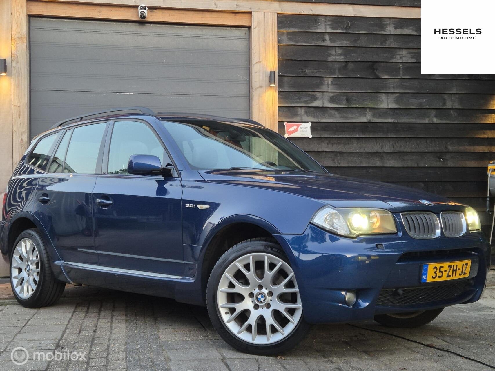 BMW X3 3.0i Executive M pakket Panorama dak, Auto's, Automaat, Gebruikt, 2000 kg, Blauw