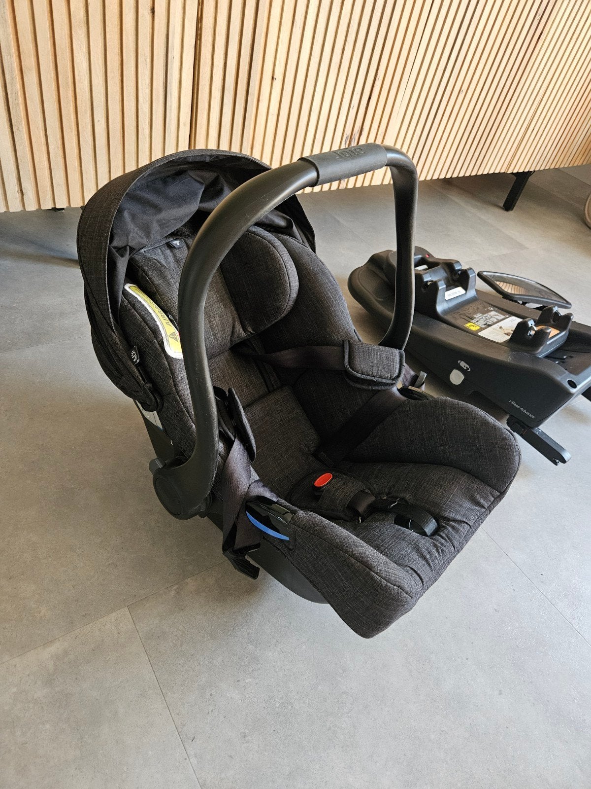 Joie I-Gemm 2 inclusief isofix base en spiegel, Gebruikt, Isofix, 0 t/m 13 kg, Ophalen