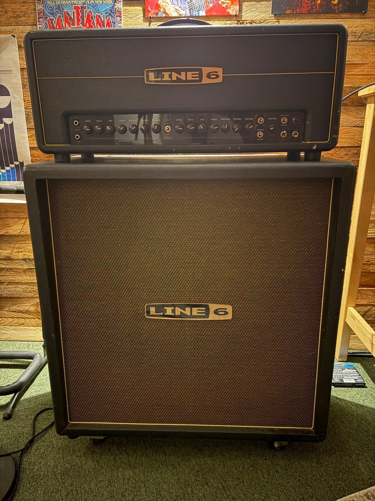 Line6 DT50 HD gitaarversterker head en 412 cabinet, Muziek en Instrumenten, Versterkers | Bas en Gitaar, Ophalen, Gebruikt, Gitaar