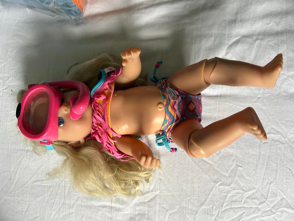 Baby Born Zwem Baby Pop met Snorkel en Bikini, Kinderen en Baby's, Speelgoed | Poppen, Ophalen of Verzenden, Zo goed als nieuw
