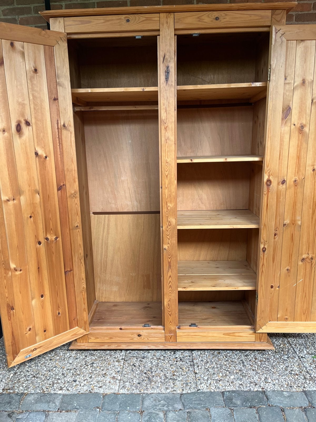 Grenen hang leg kast - 180x120x51 cm, Huis en Inrichting, Gebruikt, 100 tot 150 cm, Ophalen of Verzenden, 150 tot 200 cm