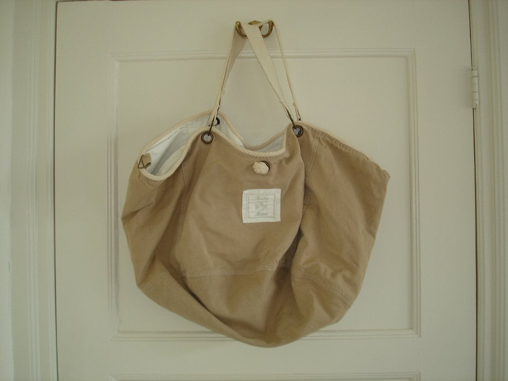 Riviera Maison Rugby Team beige canvas tas, Ophalen of Verzenden, Gebruikt, Beige, Shopper