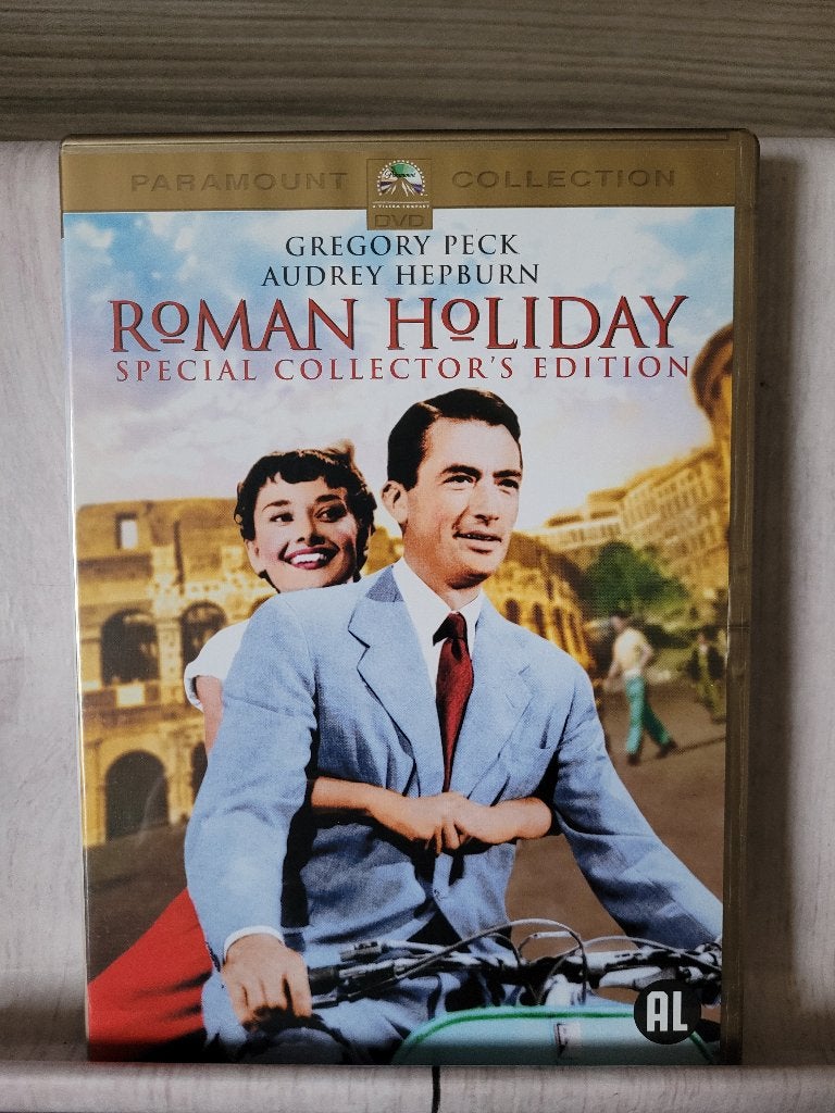 Roman Holiday (1953) Audrey Hepburn en Gregory Peck – Dvd, Cd's en Dvd's, Engels, Alle leeftijden, Nederlands, Zo goed als nieuw