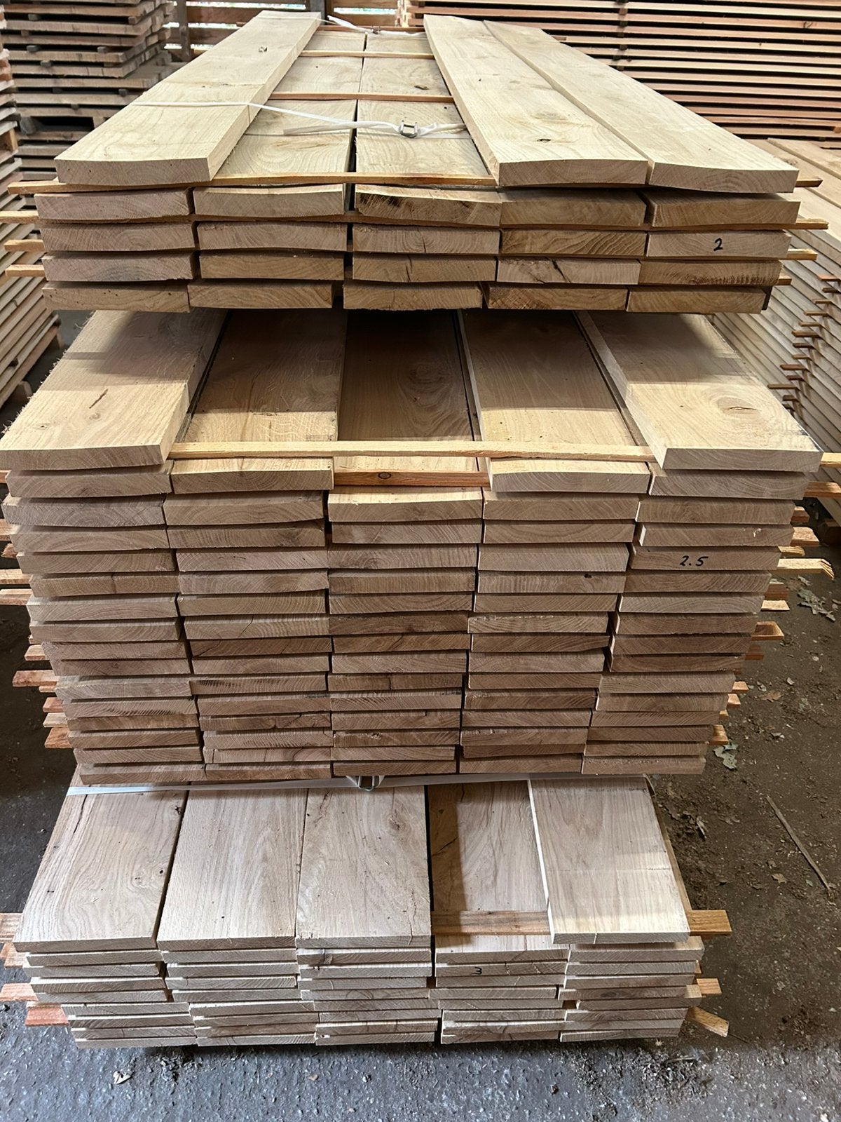 Inlands Eiken 26x180mm geschaafd WD, Ophalen, Nieuw, 250 cm of meer, Planken