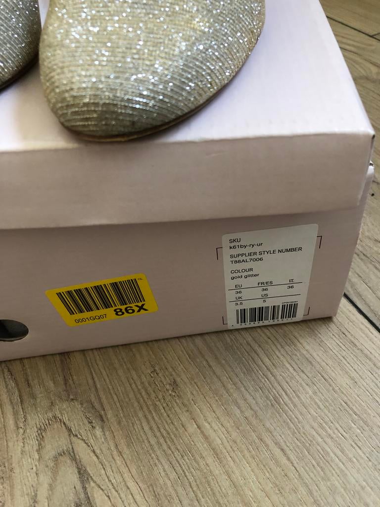 Anna Field Goud Glitter Hakken Maat 36, Ophalen of Verzenden, Zo goed als nieuw, Overige kleuren, Pumps