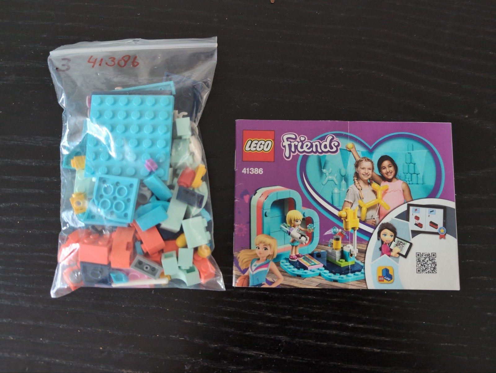 LEGO Friends 41386 Stephanie's Zomerhartdoosje, Gebruikt, Lego, Friends, Ophalen of Verzenden