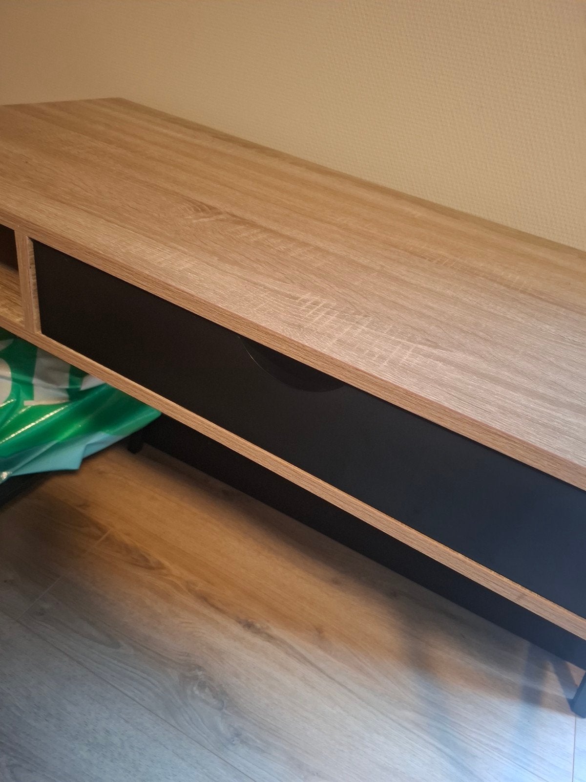 Modern bureau met opbergruimte - Zo goed als nieuw, Ophalen, Met lades, Hout, Bruin