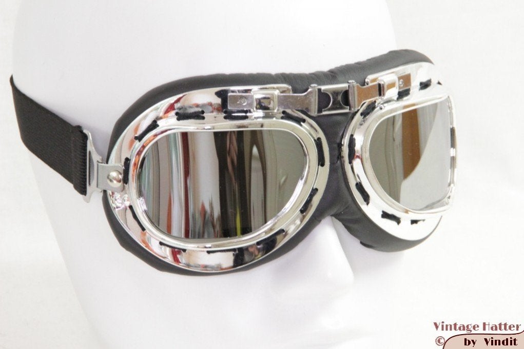 motorbril Goggles vliegeniersbril Steampunk div. kleuren, Hobby en Vrije tijd, Kostuums, Theaterbenodigdheden en LARP, Ophalen of Verzenden