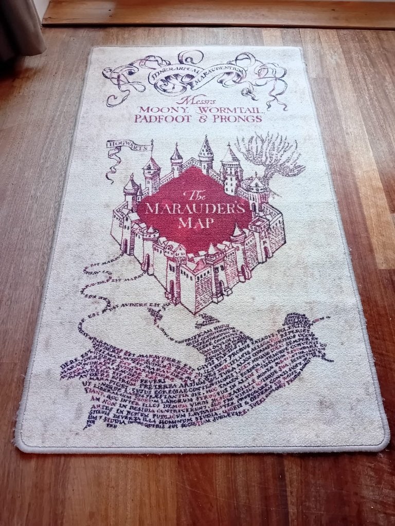 Harry Potter sluipwegwijzer vloerkleed, Ophalen of Verzenden, Zo goed als nieuw, Overige typen