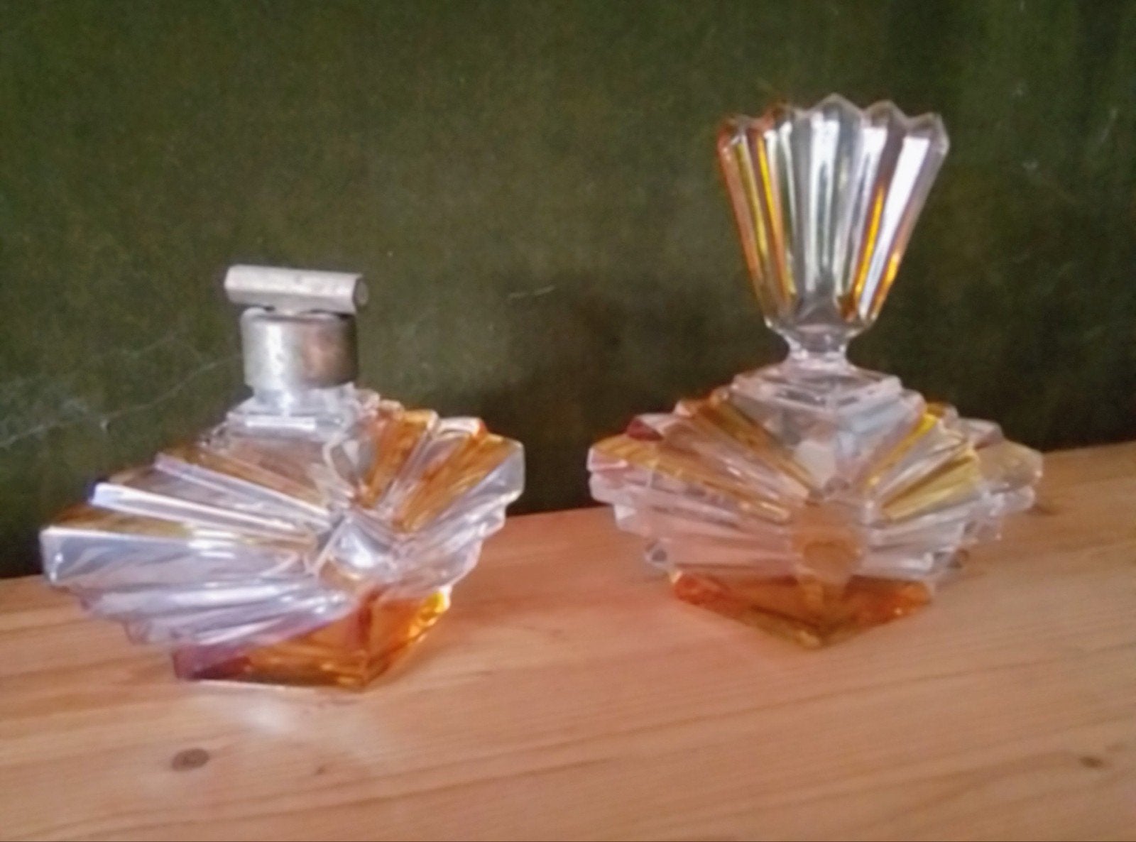 Art Deco Dekselsdoos en Parfumflesje Set, Antiek en Kunst, Ophalen of Verzenden
