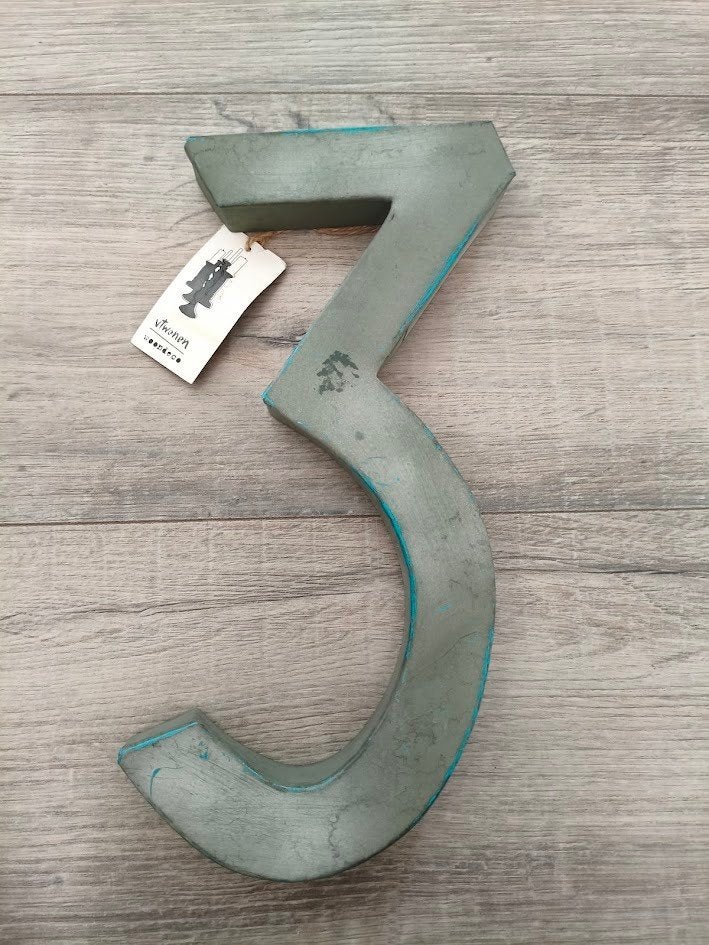 Nieuw VT Wonen metalen cijfer 3, Ophalen of Verzenden, Nieuw, Metaal