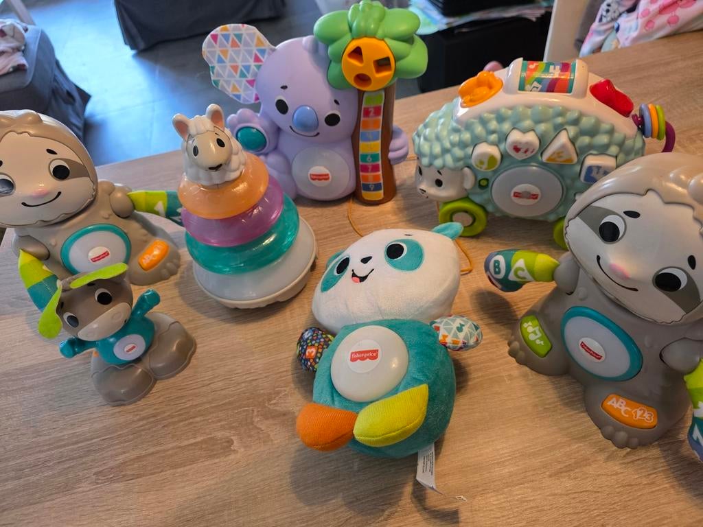 Fisher-Price baby speelgoed pakket (7 stuks), Ophalen of Verzenden, Gebruikt, Overige typen, Met licht