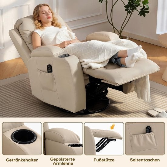 Massagestoel – Relaxstoel – Tv-stoel – Wellnessstoel, Corvance B.V., Verzenden, Nieuw, Corvancebol@gmail.com
