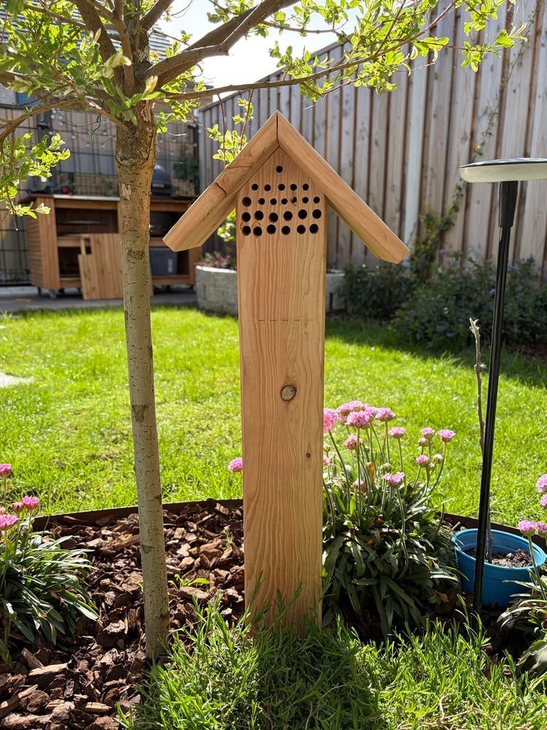 Bijenhotel 60cm hoog - Natuurlijk insectenhotel, Ophalen of Verzenden, Nieuw