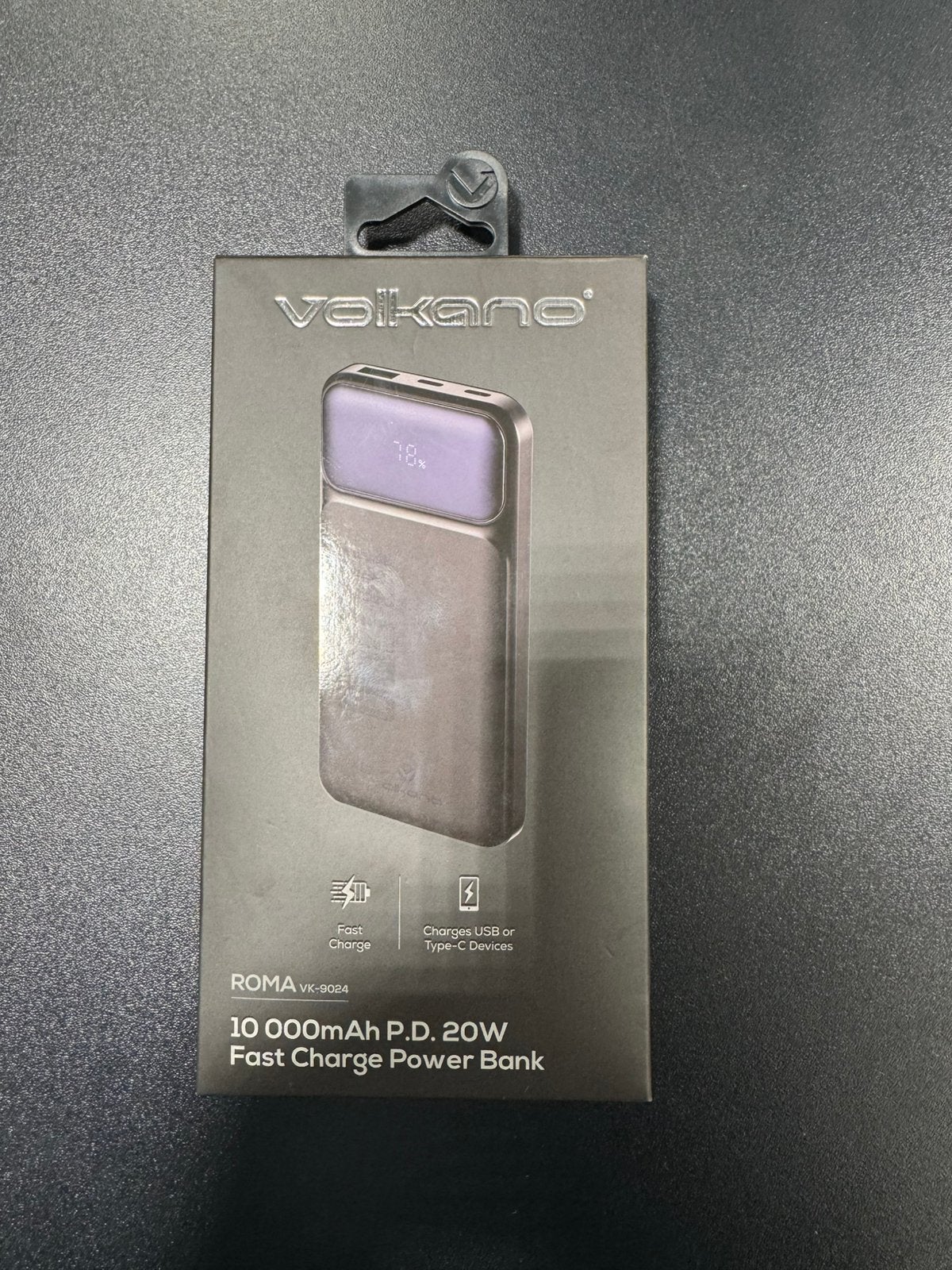 Powerbank Volkano Roma 10.000 mAh – 20W PD Snellader, Ophalen of Verzenden, Nieuw