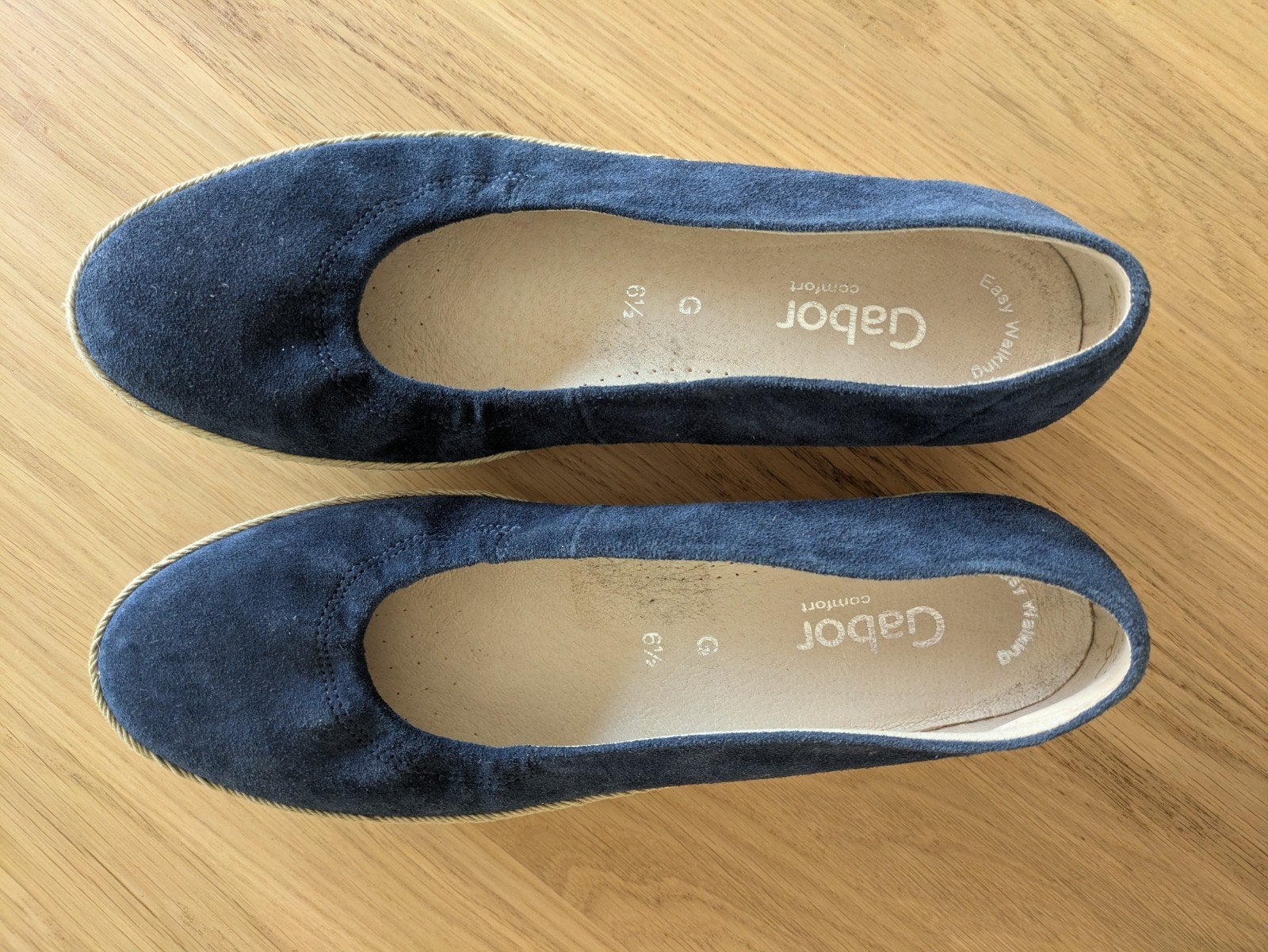 Gabor blauw suède ballerina's met plateauhak maat 40 (6 1/2), Kleding | Dames, Schoenen, Blauw, Gabor, Zo goed als nieuw, Ballerina's