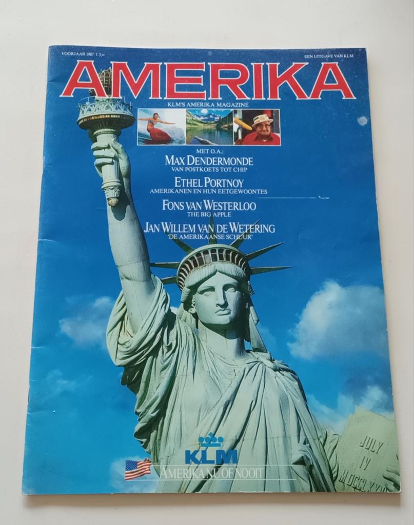 Amerika Magazine KLM Voorjaar 1987 - Statue of Liberty, Ophalen of Verzenden, Gelezen, Overige typen
