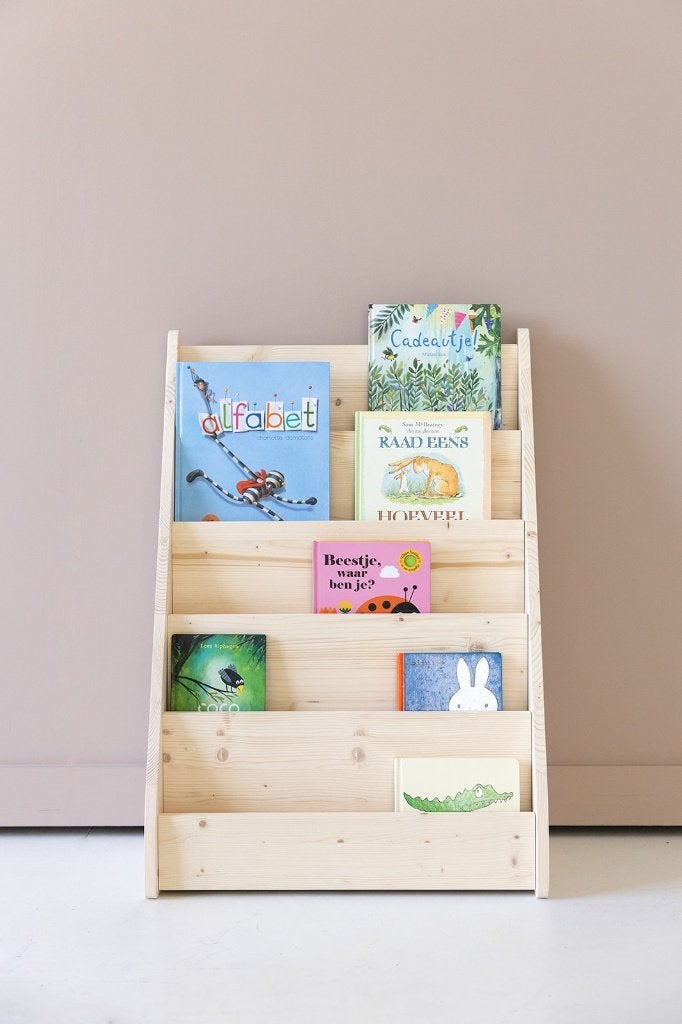 NIEUW Houten montessori boekenkast Jindl Nova, naturel, Ophalen, Jindl, Info@jindl.nl, Nieuw