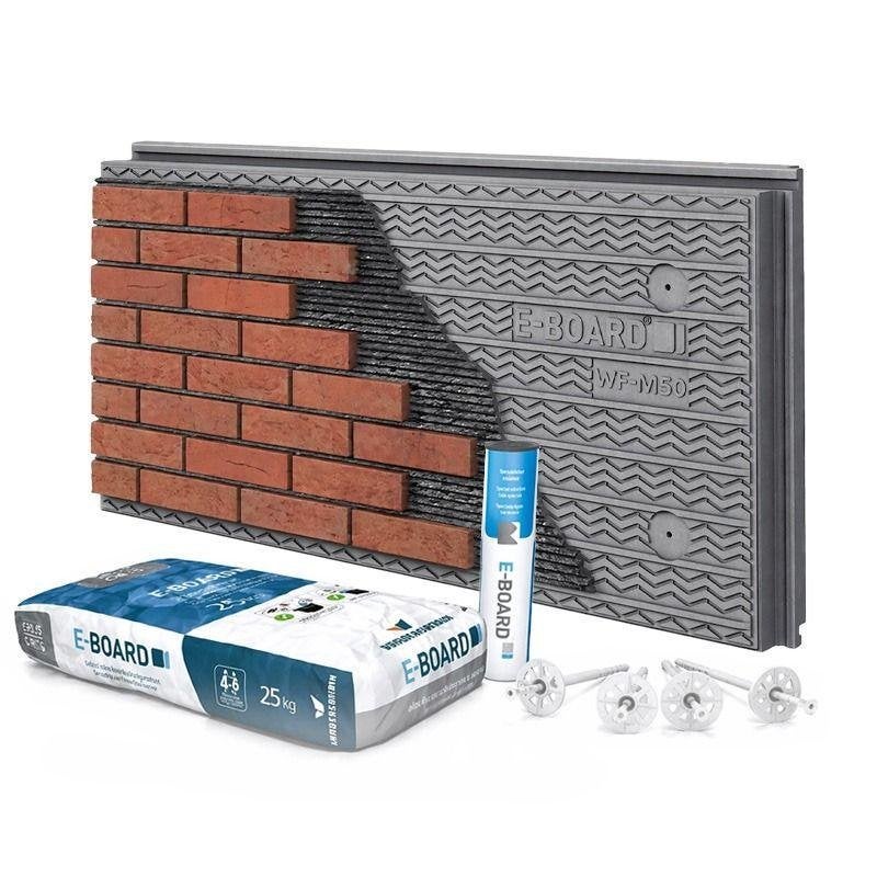 Vandersanden E-Board 4,5m2 steenstrips, EPS, LIJM, profielen, Doe-het-zelf en Verbouw, Ophalen, Nieuw, Bakstenen