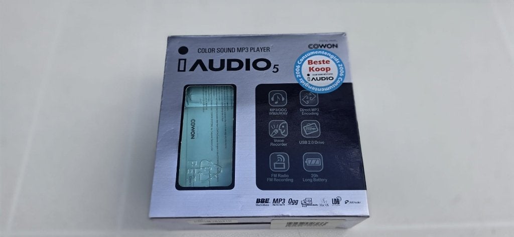 iAUDIO 5 COWON Color Sound MP3 speler, Ophalen of Verzenden, Zo goed als nieuw, Overige merken, 2 tot 10 GB