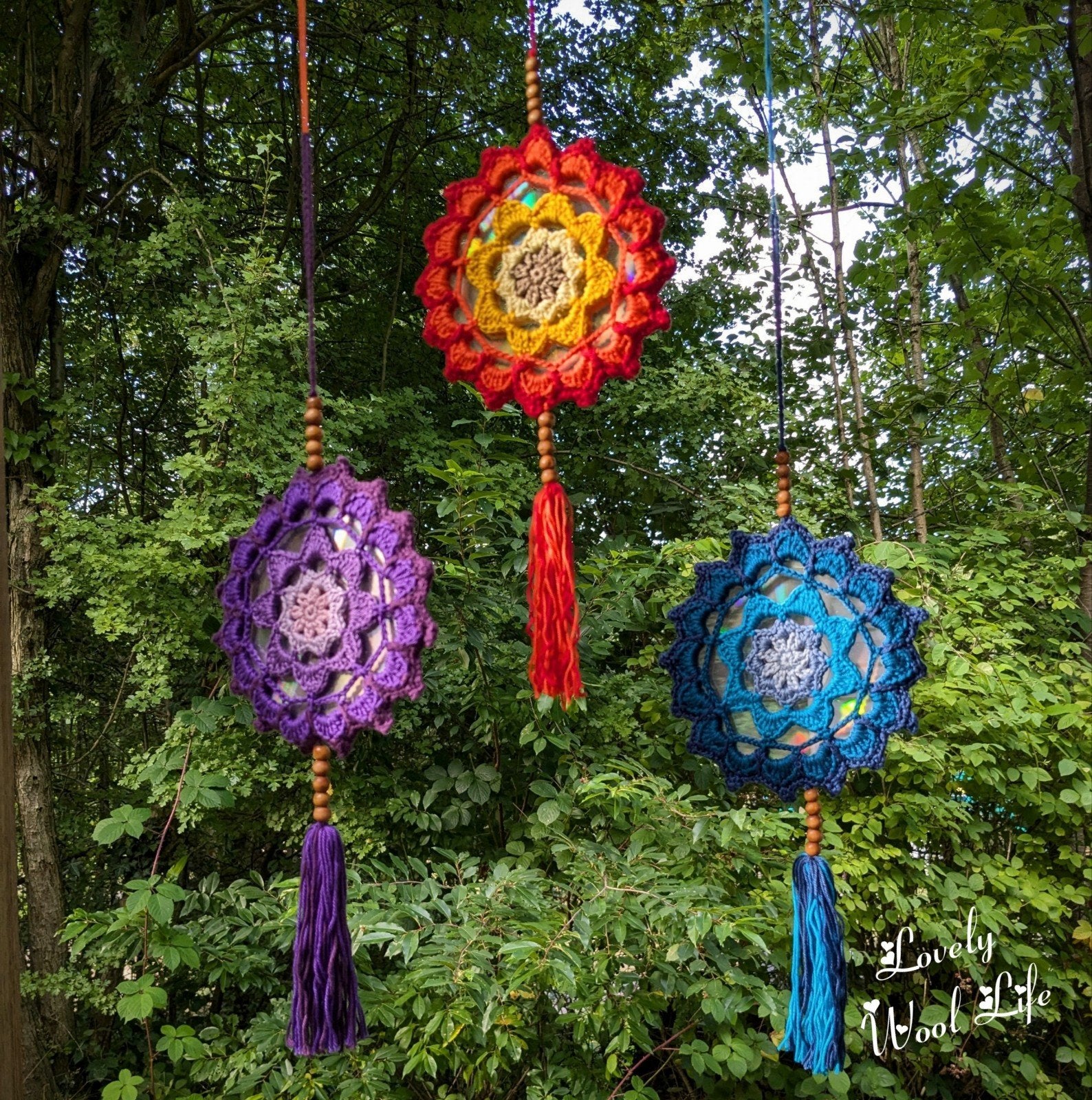 Handgemaakte Mandala Zonnevanger, Ophalen of Verzenden, Nieuw, Haken, Overige typen