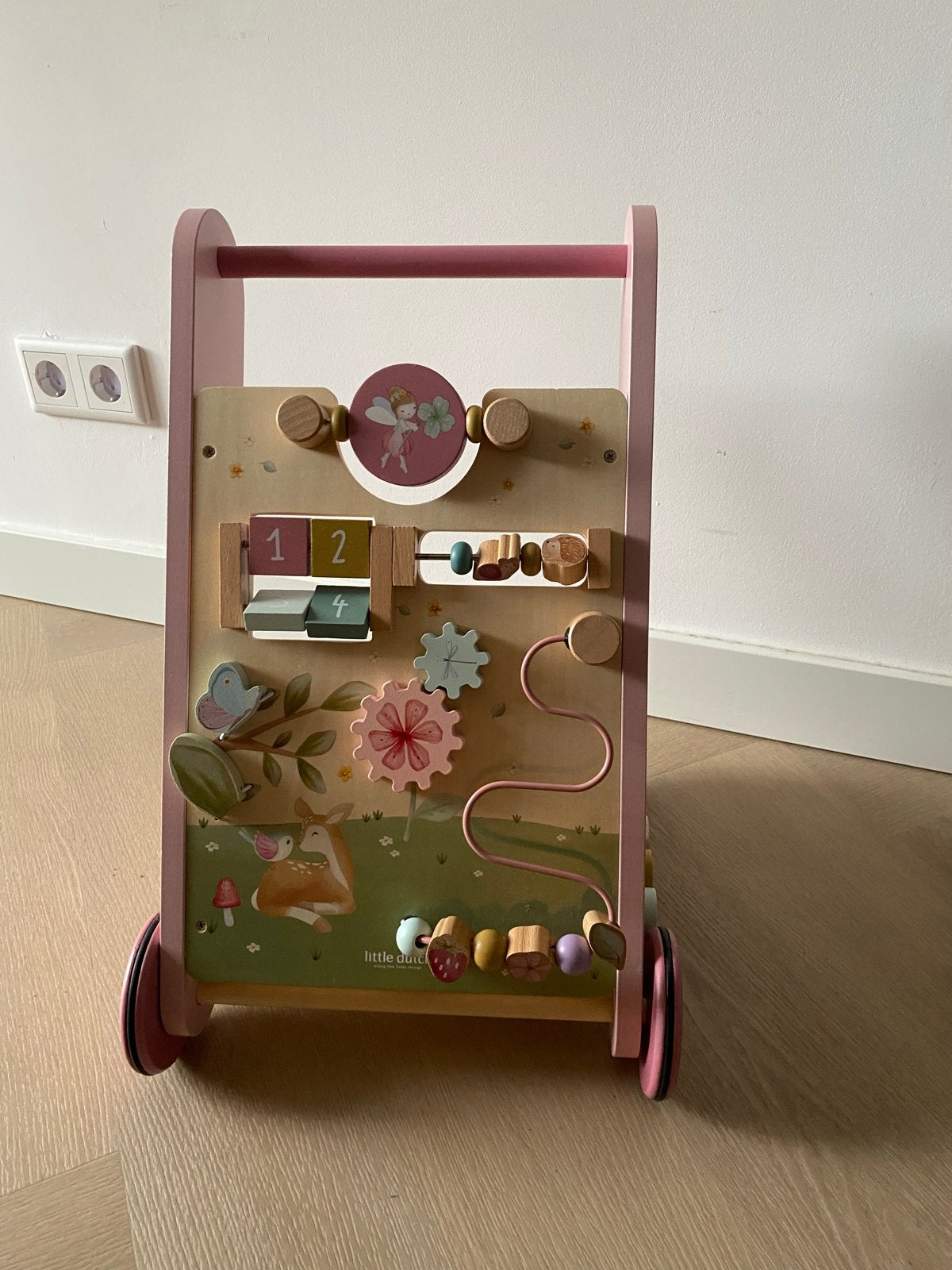 Little dutch loopwagen, hout, Ophalen, Zo goed als nieuw, Overige typen, Met wieltjes