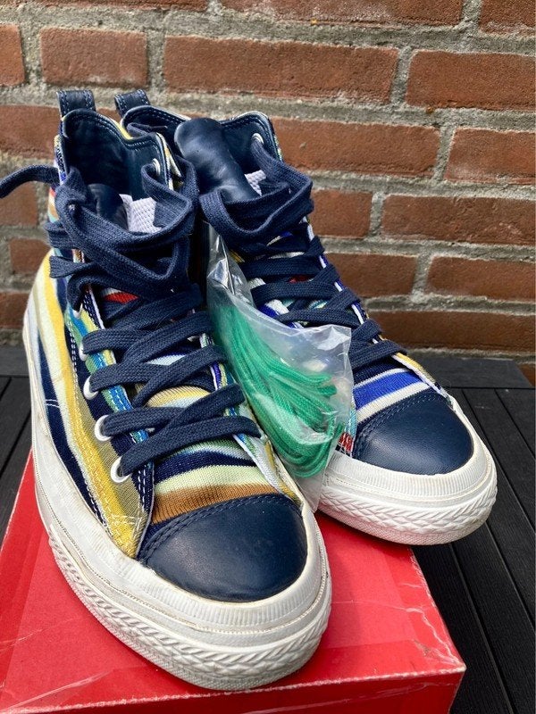 Converse Missoni all star 1970s 42 chucks 70s, Blauw, Ophalen of Verzenden, Converse x missoni, Sneakers of Gympen