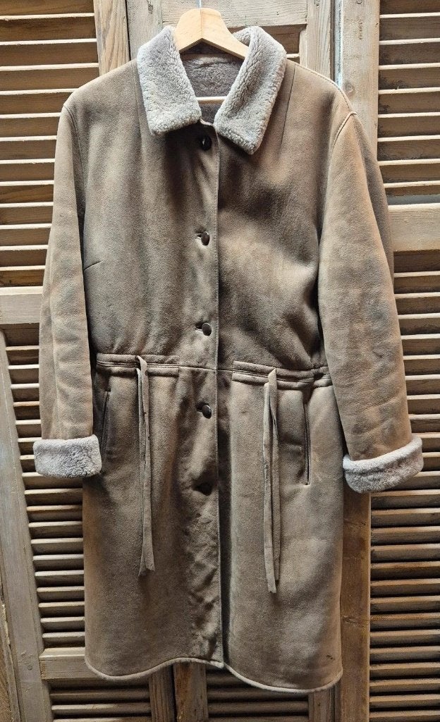 Warme Lammycoat, Kleding | Dames, Maat 38/40 (M), Modell, Bruin, Djt@dejuistetoon.eu