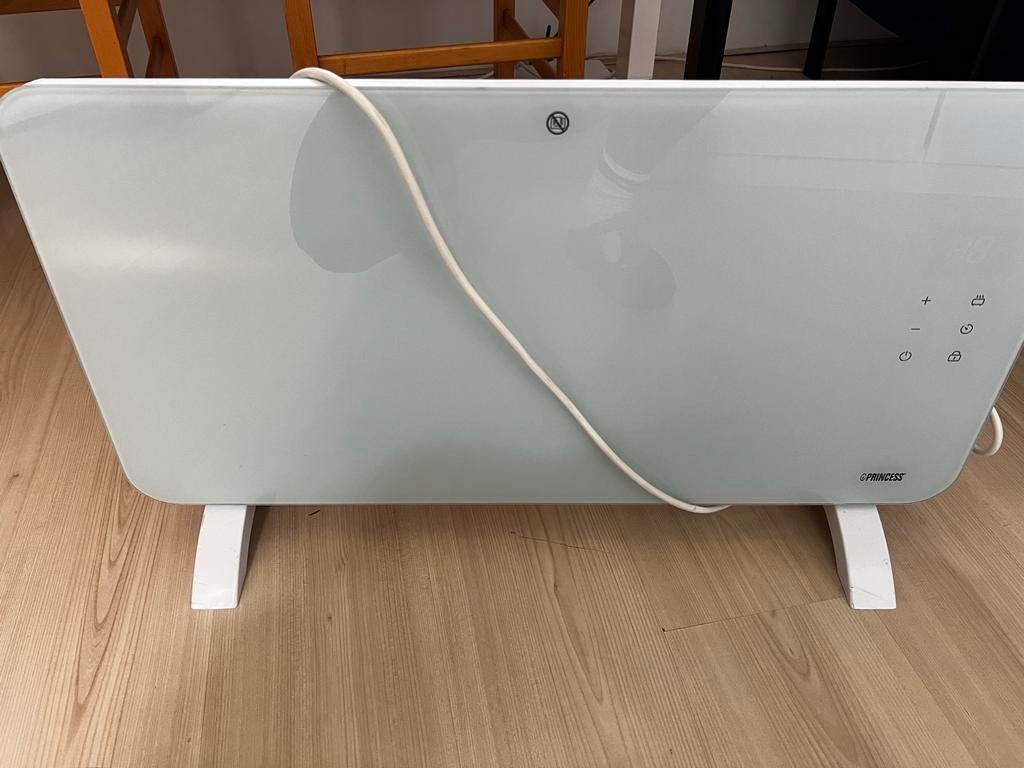 Elektrische verwarming Princess Smart Glas1500W, Huis en Inrichting, Kachels, Ophalen, Zo goed als nieuw
