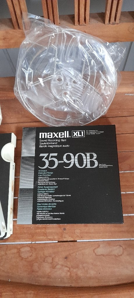 Maxell spoel 18 cm en 3 Scotch boxen 18 cm, Ophalen of Verzenden