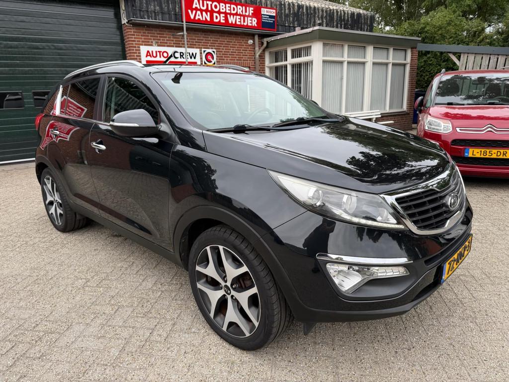 Kia Sportage 2.0 X-ecutive Plus Pack, Auto's, Gebruikt, Zwart, 4 cilinders, Leder en Stof
