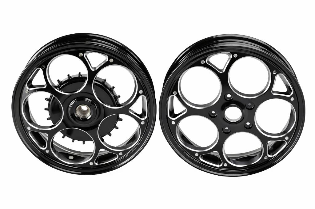 Velgenset Maru’s Style Glossy Black Vespa Sprint NIEUW!, Ophalen of Verzenden, Nieuw, Overige typen, Vespa