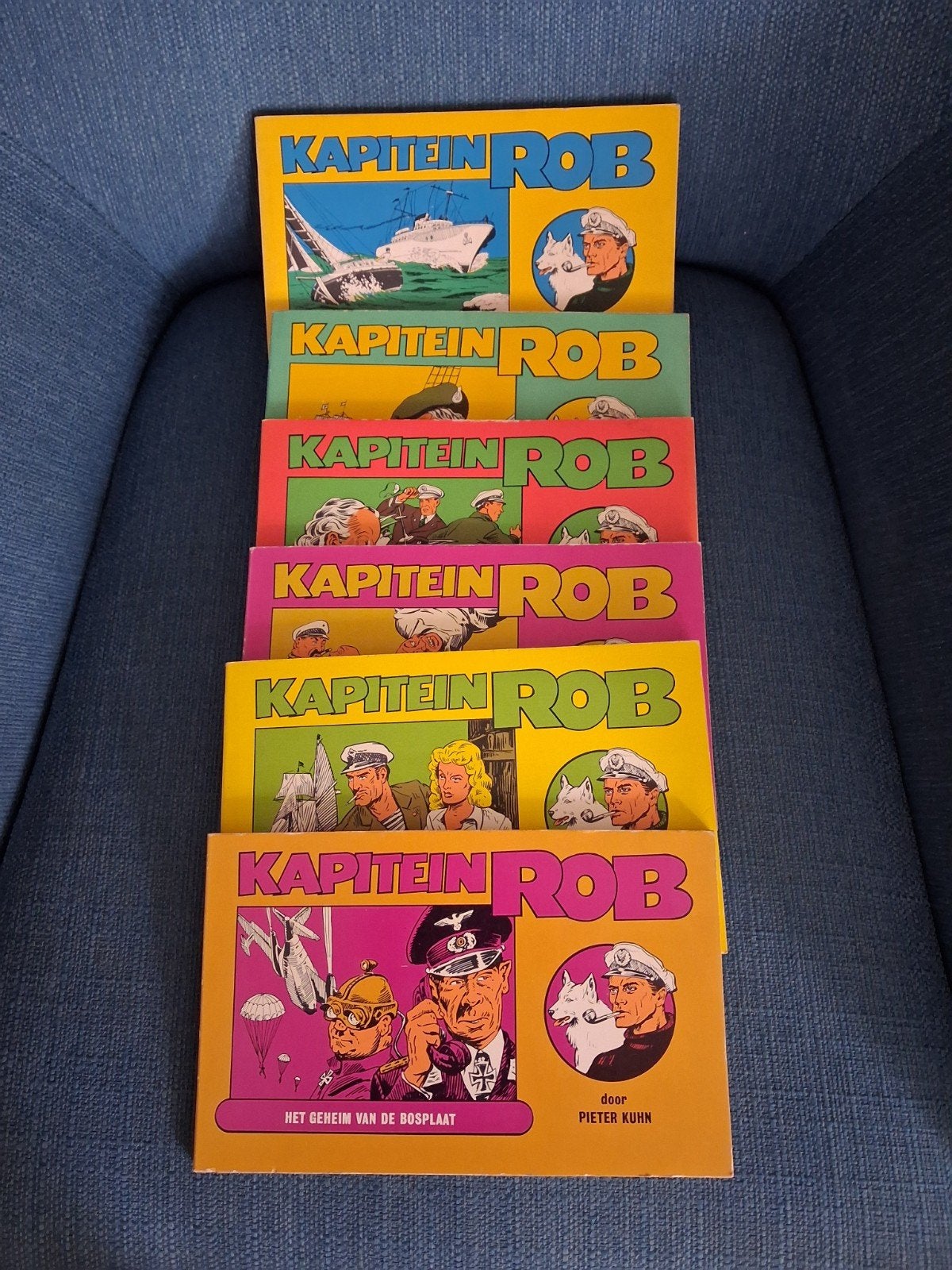 De Avonturen van Kapitein Rob - Complete set (6 delen), Boeken, Complete serie of reeks, Ophalen of Verzenden, Gelezen, Pieter Kuhn