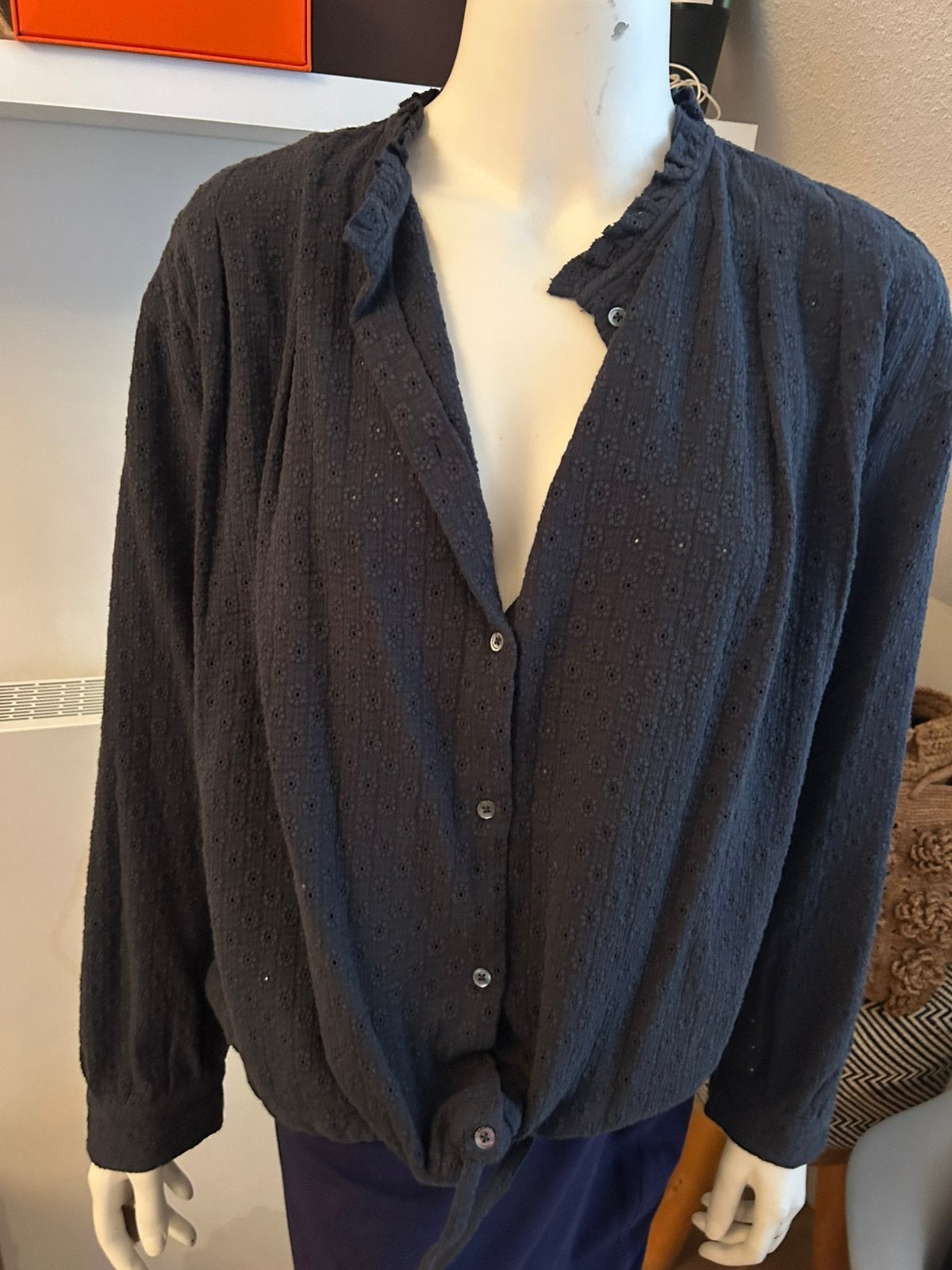 Bellerose blouse donkerblauw mt 40 nieuw, Verzenden, Nieuw, Maat 38/40 (M), Blauw