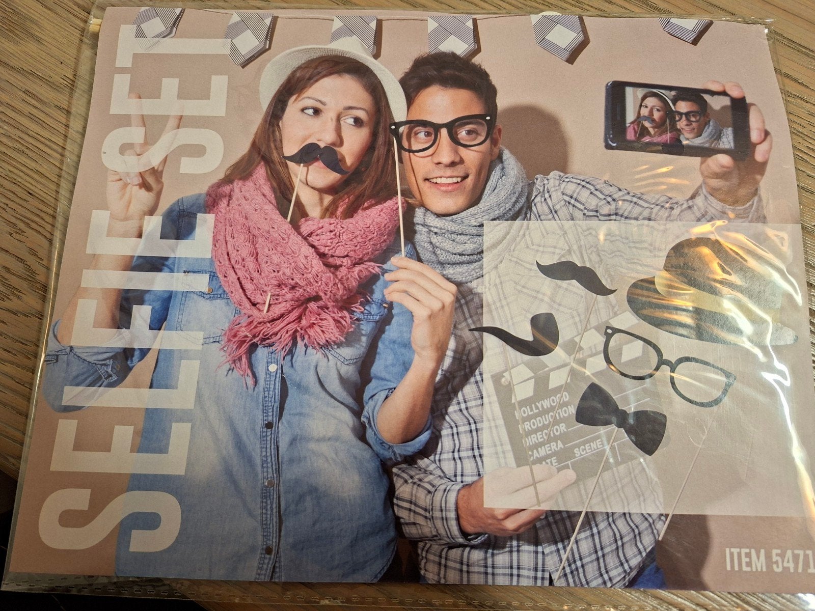 selfie set NIEUW, Hobby en Vrije tijd, Feestartikelen, Ophalen, Zo goed als nieuw, Versiering