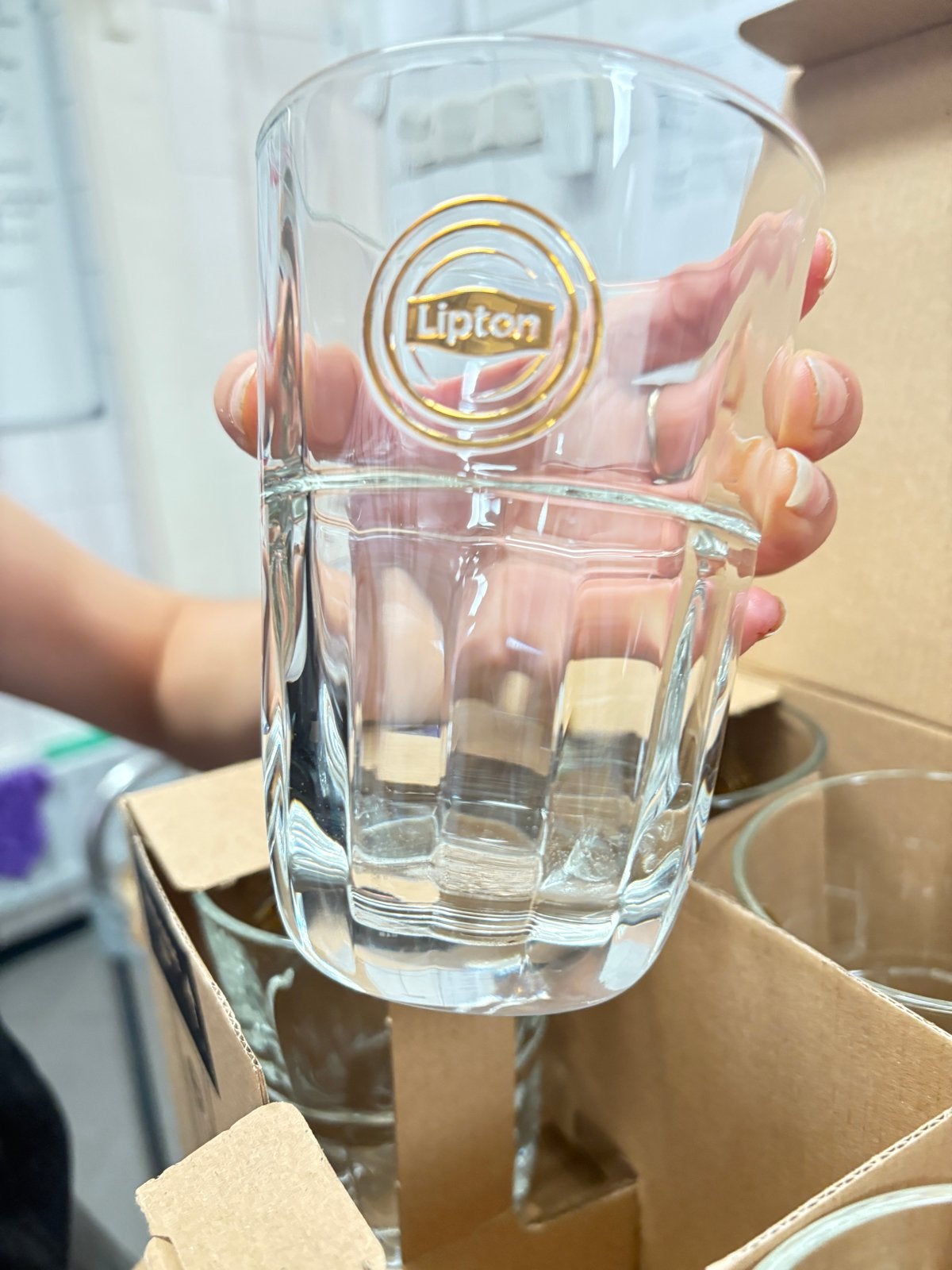 Lipton Ice Tea Glazen -, Ophalen, Nieuw, Overige merken, Glas