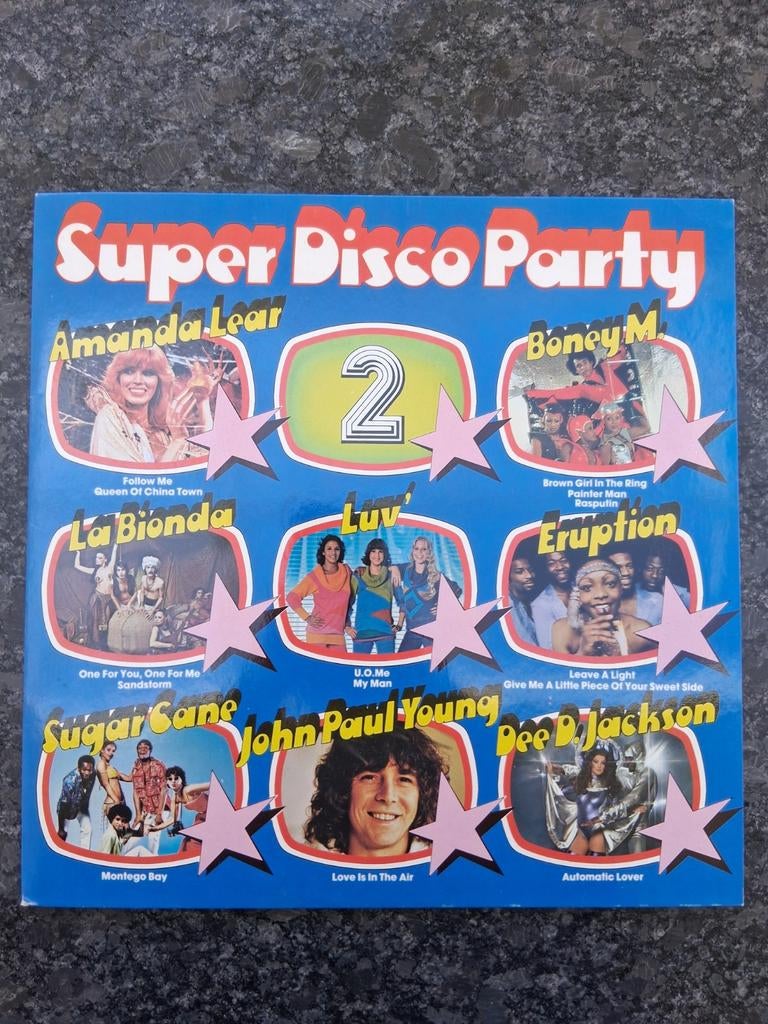 Super Disco Party 2 LP Vinyl Hansa International, Cd's en Dvd's, Gebruikt, Ophalen of Verzenden, 1970 - 1979, Complilatie