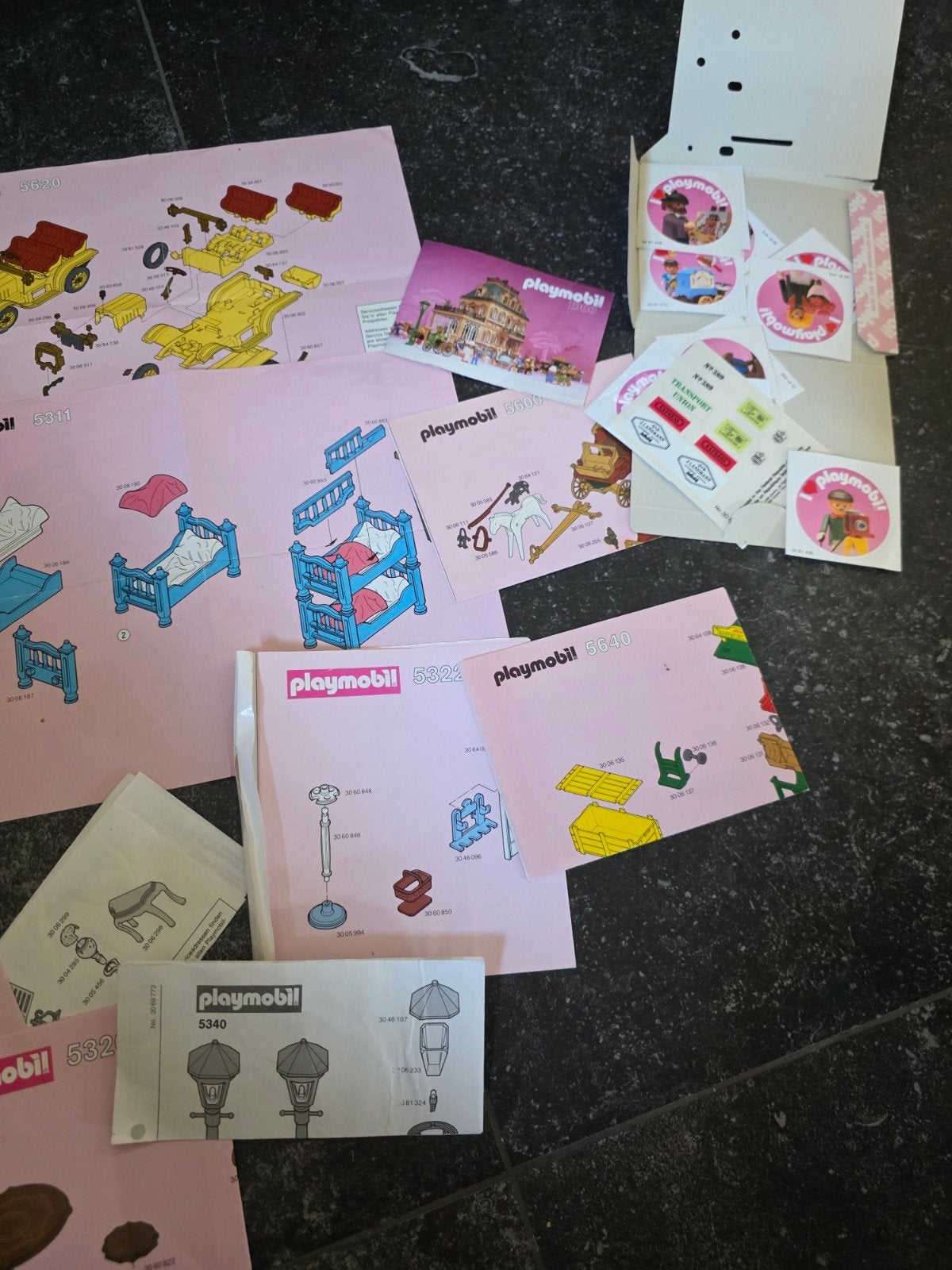 Playmobil rosa beschrijvingen en stickers, Kinderen en Baby's, Ophalen of Verzenden