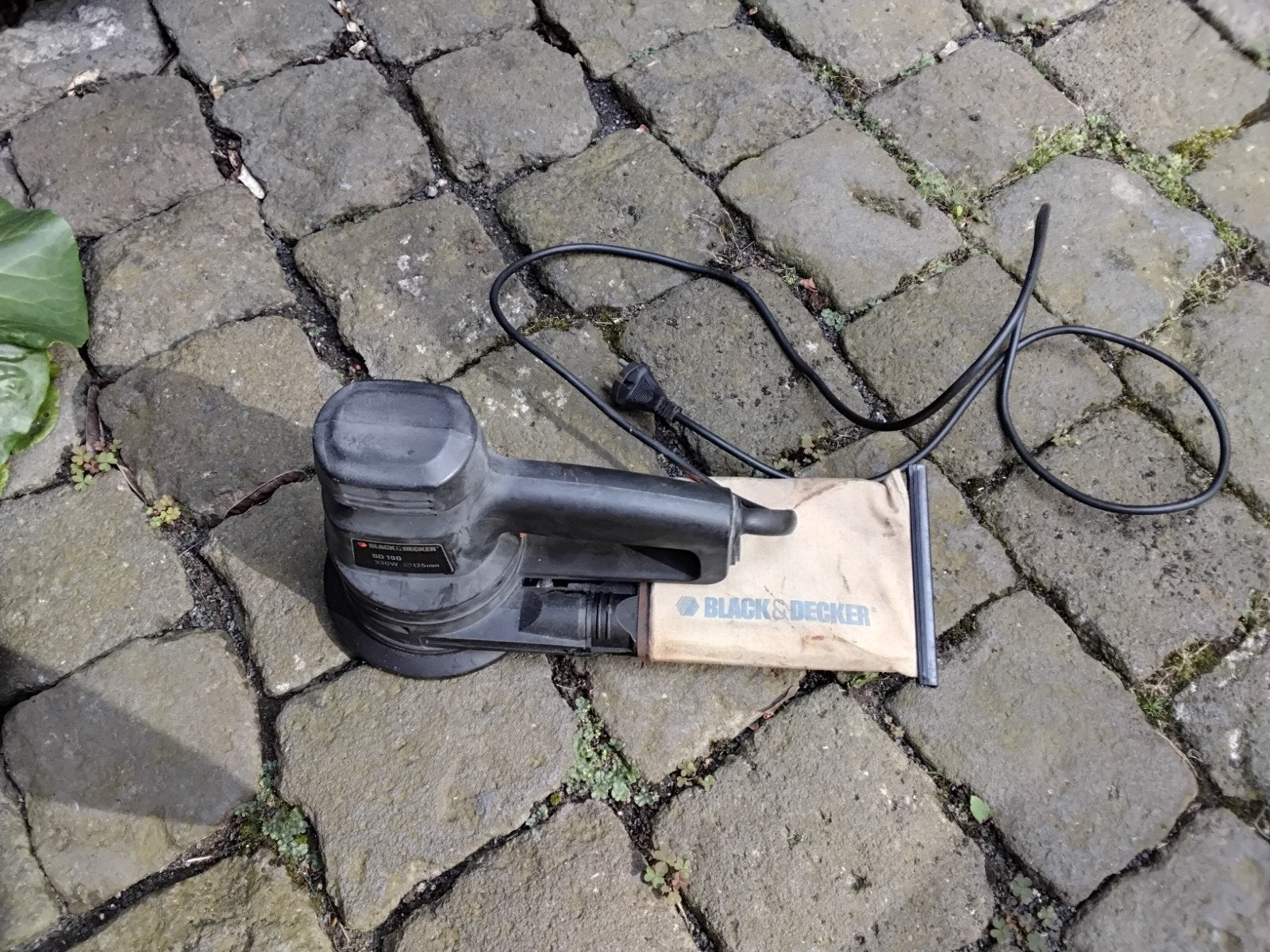 Black & Decker BD190 Excentrische vlakschuurmachine 330W, Ophalen of Verzenden, Gebruikt, Minder dan 600 watt, Excentrische schuurmachine