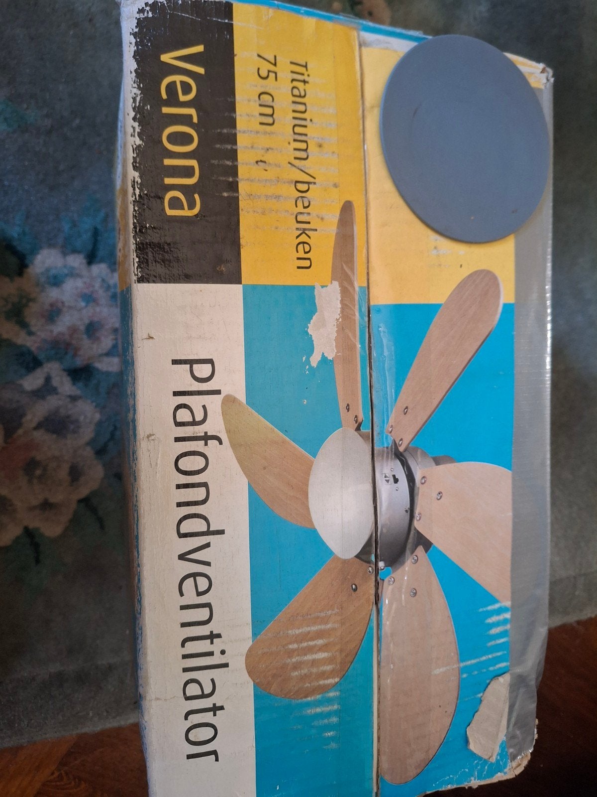 plafondventilator met verlichting, Ophalen of Verzenden, Nieuw, Plafondventilator