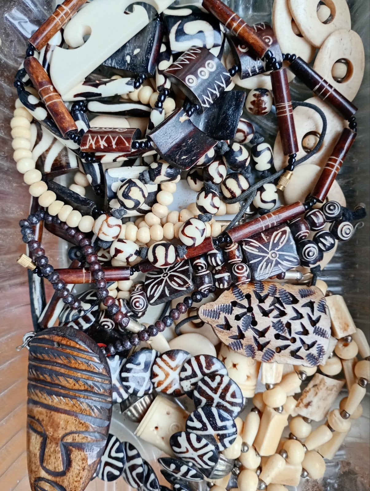 bone , been kralen en hangers, Hobby en Vrije tijd, Kralen en Sieraden maken, Ophalen, Zo goed als nieuw, Kraal