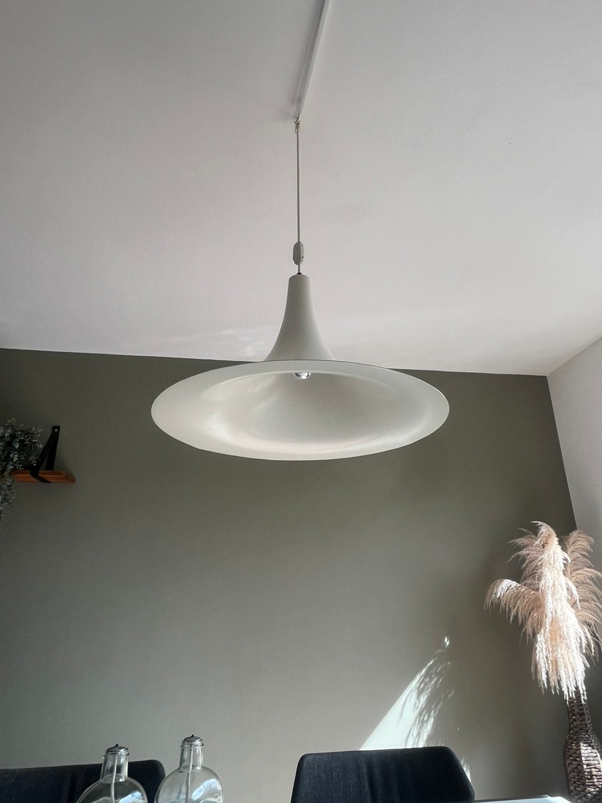 Vintage heksenhoedlamp Fog & Mørup, Huis en Inrichting, Lampen | Hanglampen, Ophalen of Verzenden, Gebruikt