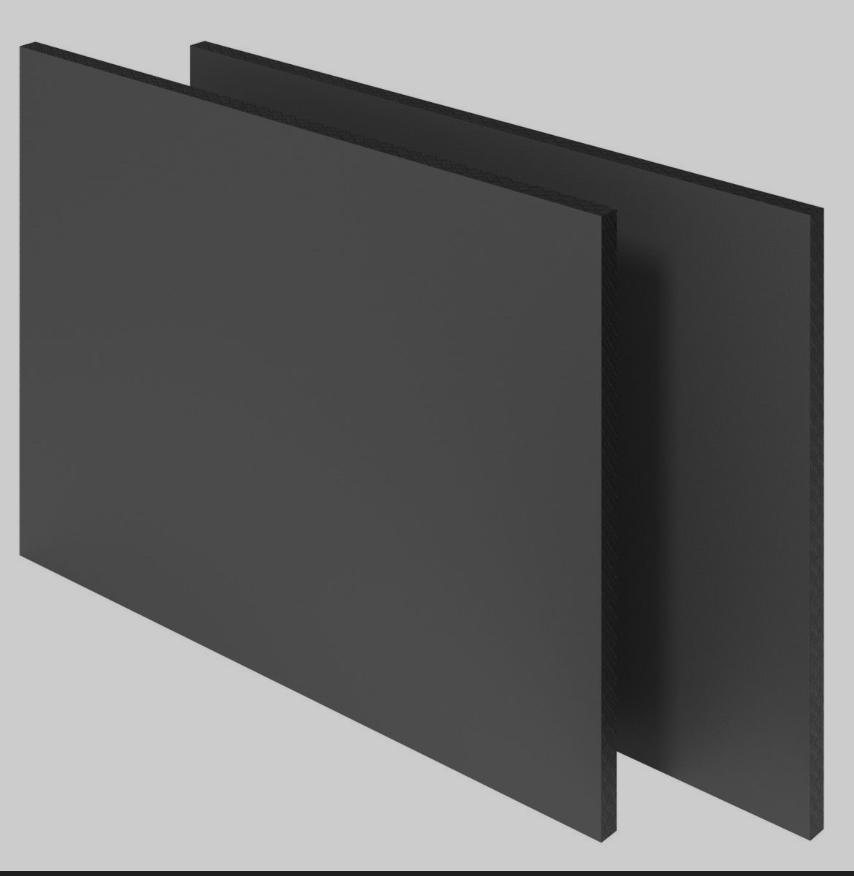 Trespa Hpl antraciet 3050x410mmx6mm, Doe-het-zelf en Verbouw, Ophalen, Nieuw